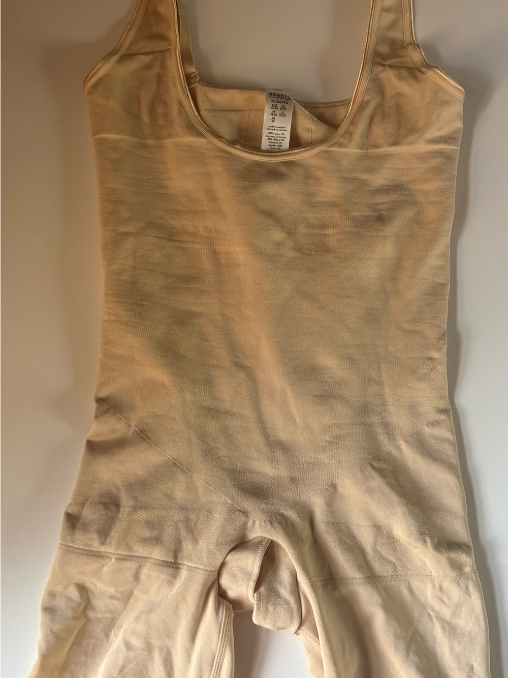 Assets by SPANX Open Bust Mid-Thigh Body Suit